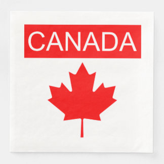 Serviette En Papier Feuille d'érable du Canada