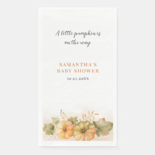 Serviette En Papier Feuille rouille Citrouille Automne Filles Baby sho