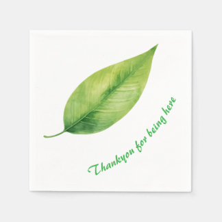 Serviette En Papier Feuille verte