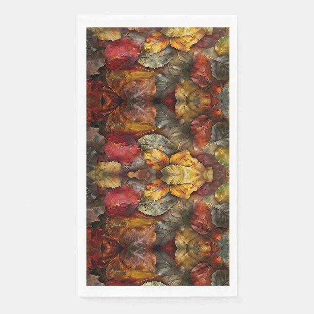 Serviette En Papier Feuilles d'automne (Devant)