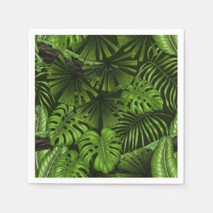 Serviette En Papier Feuilles de la jungle
