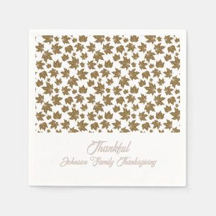 Serviette En Papier Feuilles de l'érable Thanksgiving Brunch Dîner