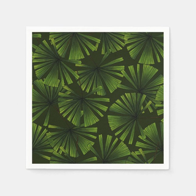 Serviette En Papier Feuilles Palm (Devant)