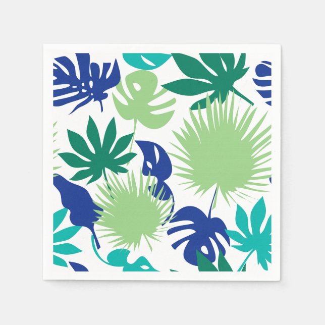 Serviette En Papier Feuilles tropicaux (Devant)