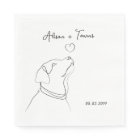 Fiançailles de Doodle Black White Mariage Monogram