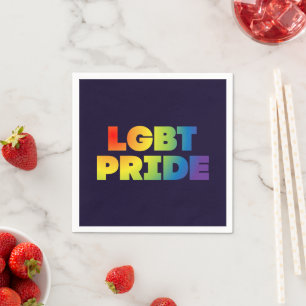 SERVIETTE EN PAPIER FIERTÉ LGBT