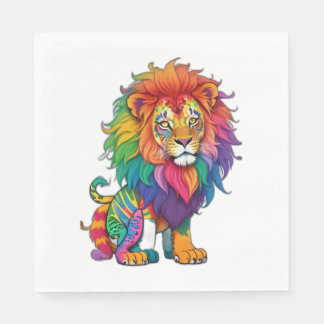 Serviette En Papier Fierté Pals Le Sticker Arc-en-ciel