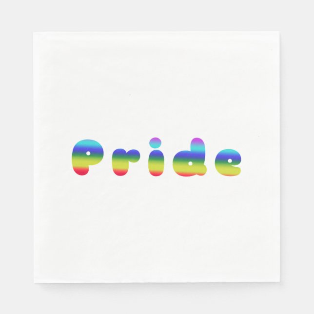 Serviette En Papier Fierté Relaxée (Devant)