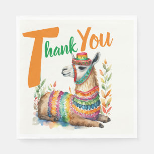 Serviette En Papier Fiesta Baby Boy or Girl Douche Partyware Llama
