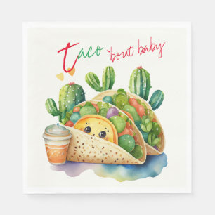 Serviette En Papier Fiesta Taco à propos de Baby shower mignon Amusant