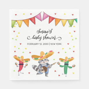 Serviette En Papier Fiesta Taco 'Bout A Baby Cactus Baby shower animal