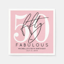 Fifty Fabulous Pink 50th Birthday Party