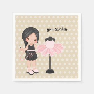 Serviette En Papier Fille à coudre