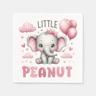 Serviette En Papier Fille adorable petite cacahuète