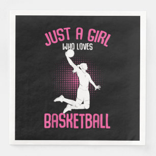 Serviette En Papier Fille de basketball Femmes