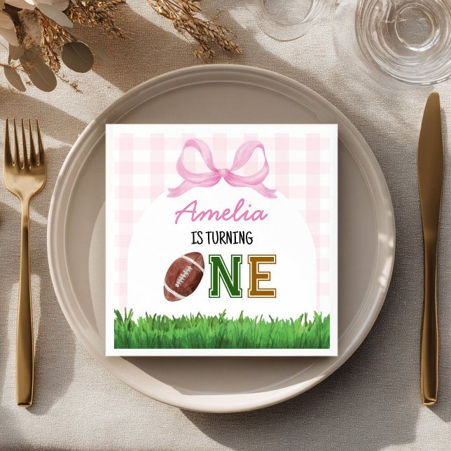 Serviette En Papier Fille de football fête d'anniversaire serviettes (Créateur téléchargé)