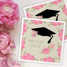 Fille florale rose personnalisée