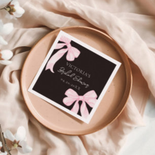 Serviette En Papier Fille Vaches roses Élégante Fête des mariées