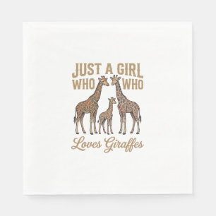 Serviette En Papier Fille Vintage qui aime la conception de chemise de
