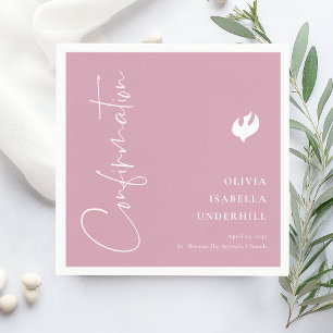 Serviette En Papier Filles de Script Confirmation 