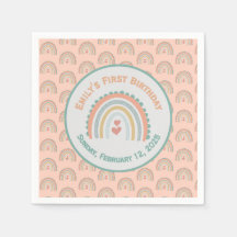Fille's Elegant & Sweet Rainbow Light Coral