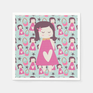 Serviette En Papier Filles et sacs à main