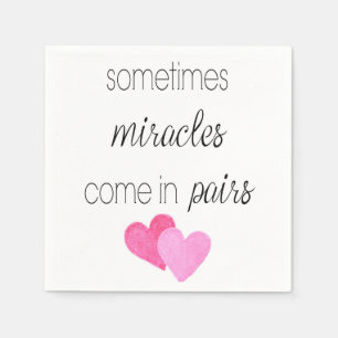 Serviette En Papier Filles jumelles