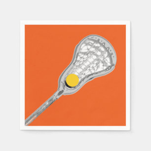 Serviette En Papier Filles Lacrosse Party Event