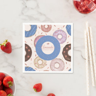 Serviette En Papier Filles Sweet Donut Pastel Anniversaire