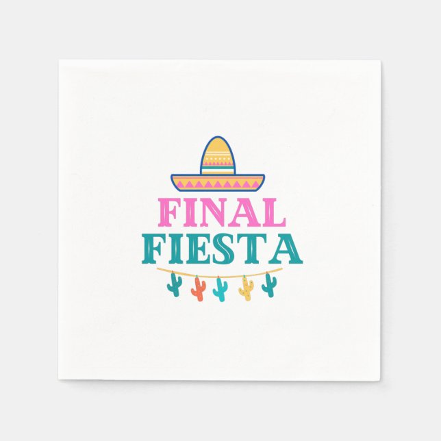 Serviette En Papier Finale Fiesta Sombrero (Devant)