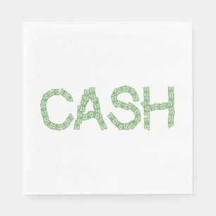 Serviette En Papier Finance en mots verts Cash Money
