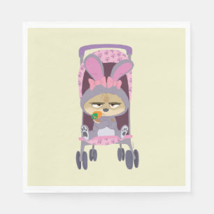 Serviette En Papier Finnick - Poussette bébé lapin