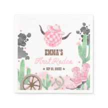 First Rodeo 1st Birthday Pink Boho Wild West