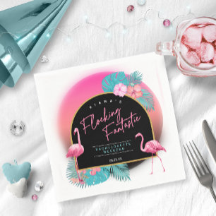 Serviette En Papier Flamant rose Bachelorette Fantastic V1 ID930