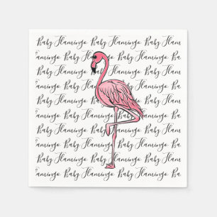 Serviette En Papier Flamant rose   flamant rose, oiseau tropical rose