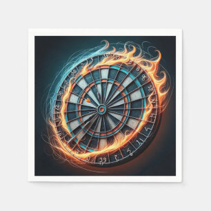 Serviette En Papier Flaming Dart Arena Inspirez la passion des fléchet