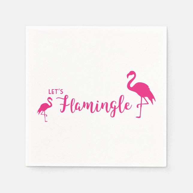Serviette En Papier Flamingle (Devant)