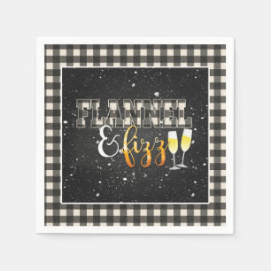 Serviette en papier Flannel et Fizz - Blanche - Fi