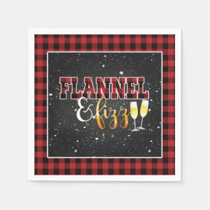 Serviette en papier Flannel et Fizz - Rouge - Fizz