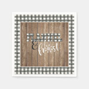 Serviette en papier Flannel et Frost - Blanche - B
