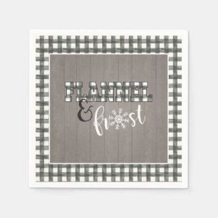 Serviette en papier Flannel et Frost - Blanche - B