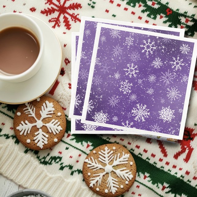 Serviette En Papier Flèche blanche Améthyste violet (Créateur téléchargé)
