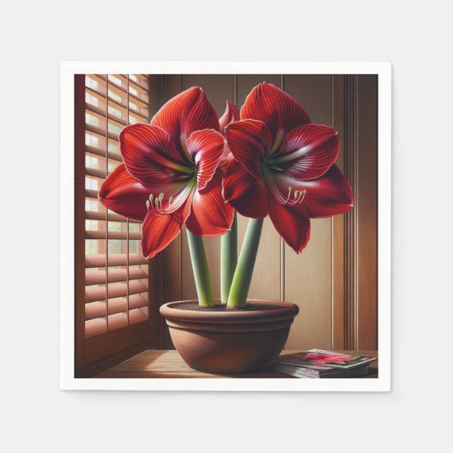 Serviette En Papier Fleur (Devant)