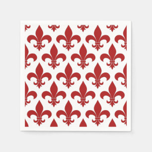 Serviette En Papier Fleur de lis Motif Classic