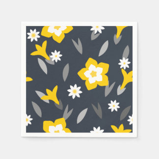 Serviette En Papier Fleur de minuit