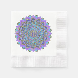 Serviette En Papier Fleur De Vie - Mandala India Style 2