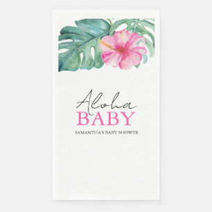 Serviette En Papier Fleur d'Hibiscus du Baby shower tropical