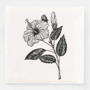 Serviette En Papier Fleur d'Hibiscus III