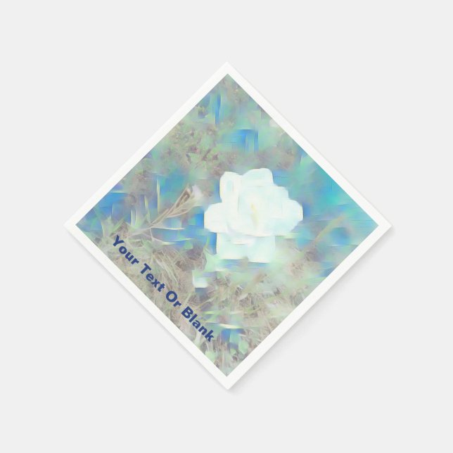 Serviette En Papier Fleur Pastel (Coin)