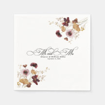Fleur sauvage Aquarelle Florale Calligraphie Maria